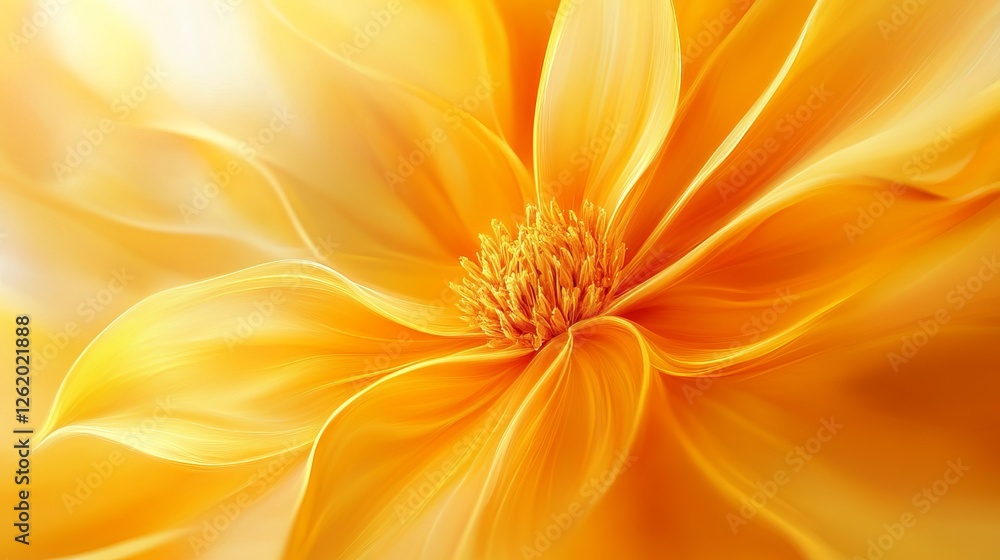 Vibrant Close Up of a Sunlit Yellow Flower with Delicate Petals and Lush Green Background Showcasing Nature's Beauty and Intricacies in a Serene and Calm Natural Setting Vibrant Close Up of a Sunlit Yellow Flower with Delicate Petals and Lush Green Background Showcasing Nature's Beauty and Intricacies in a Serene and Calm Natural Setting
