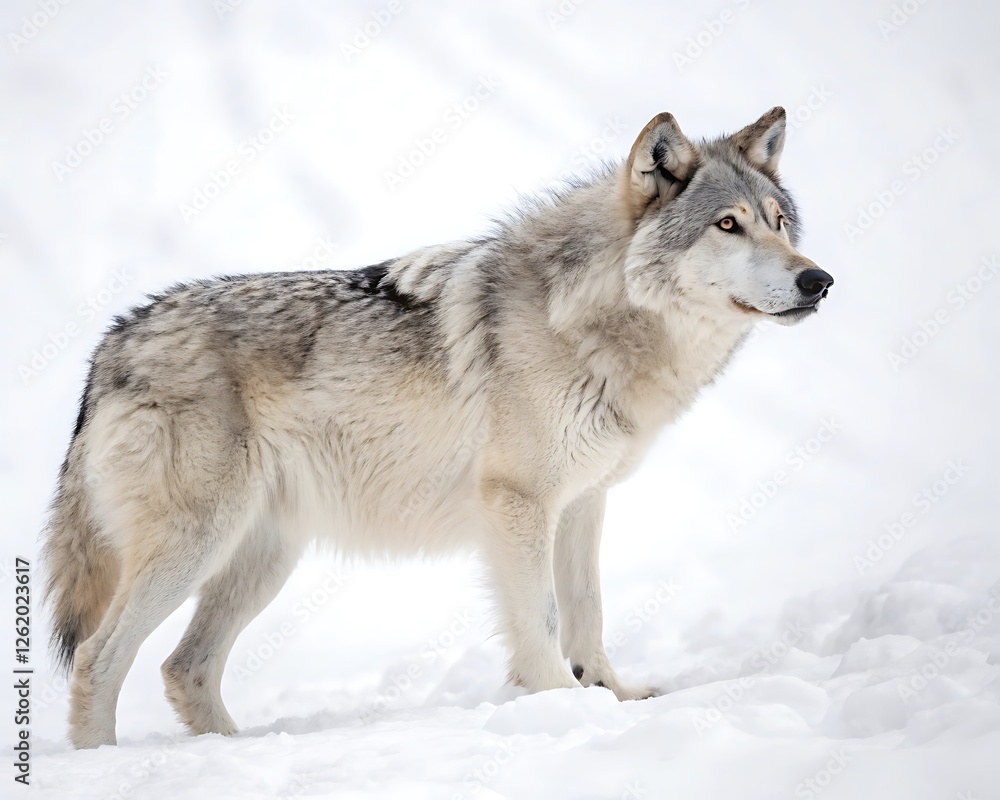 grey wolf in snow grey wolf in snow