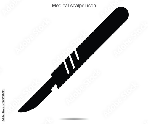 Medical scalpel icon
