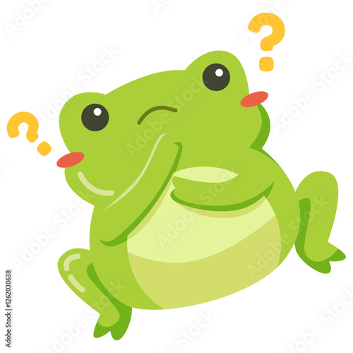 confuse green frog