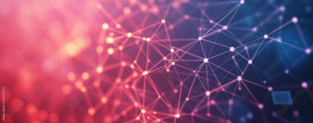 Network Connection Abstract Red Blue Background Network Connection Abstract Red Blue Background