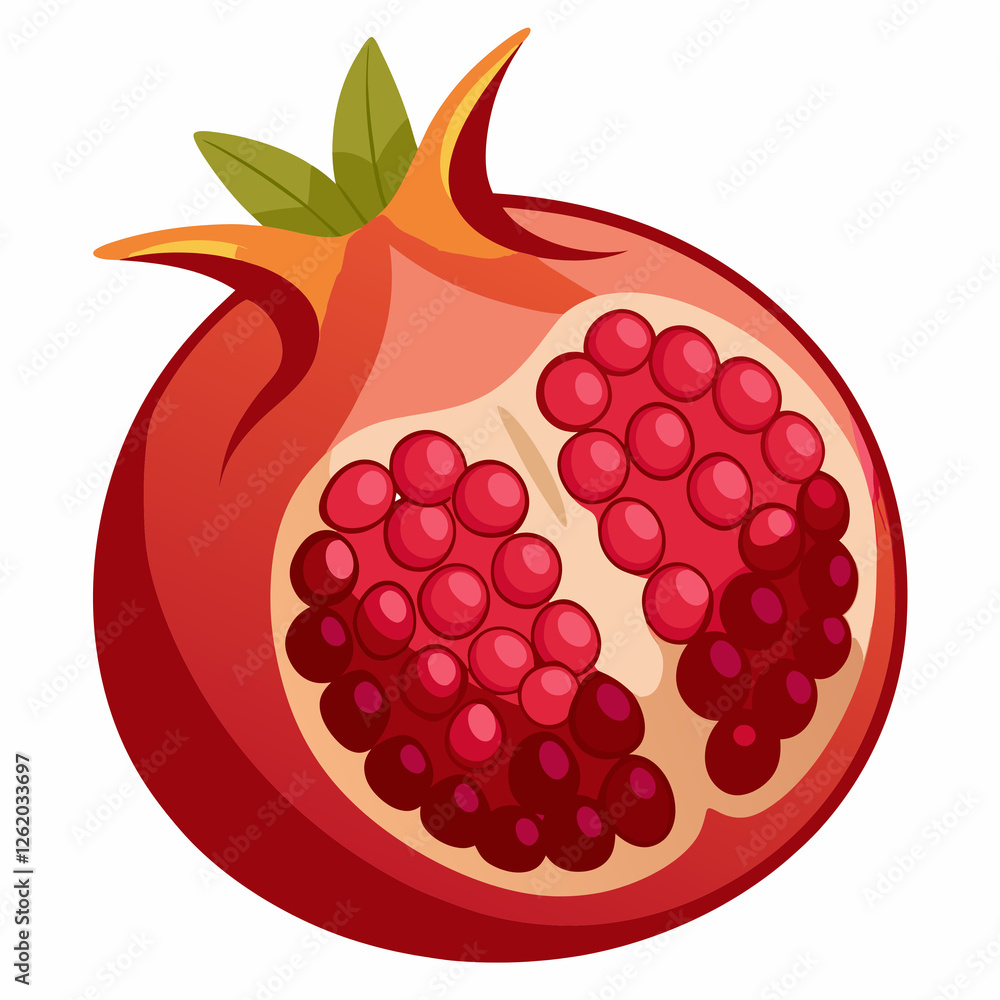 vector illustration of pomegranate vector illustration of pomegranate