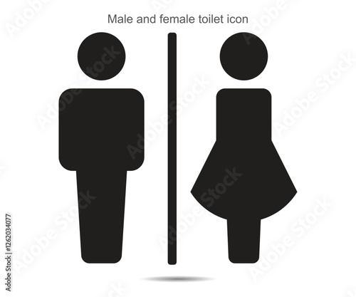 Male and female toilet icon