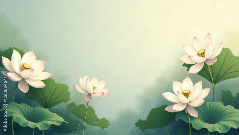 Naklejka premium spring flowers background