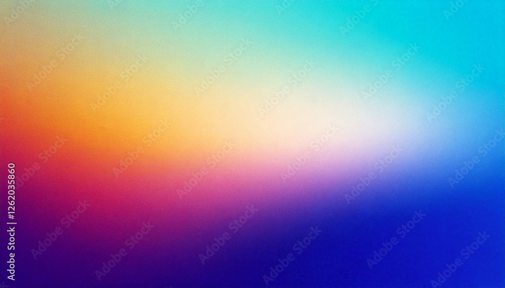 Obraz premium Grainy texture rainbow gradient color background design.