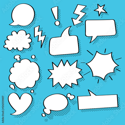 collection speech bubbles comics
