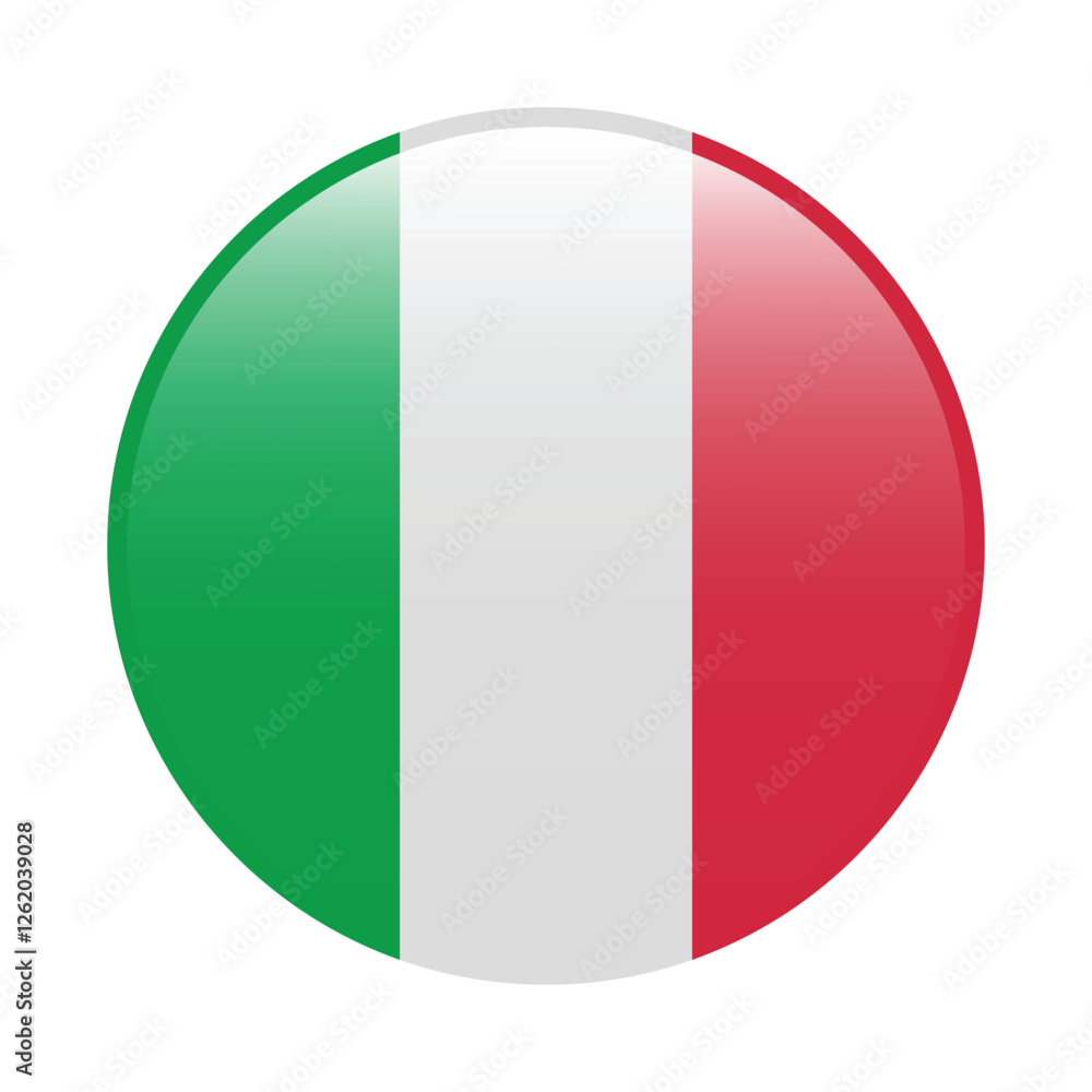 Italy flag circle icon vector illustration design Italy flag circle icon vector illustration design