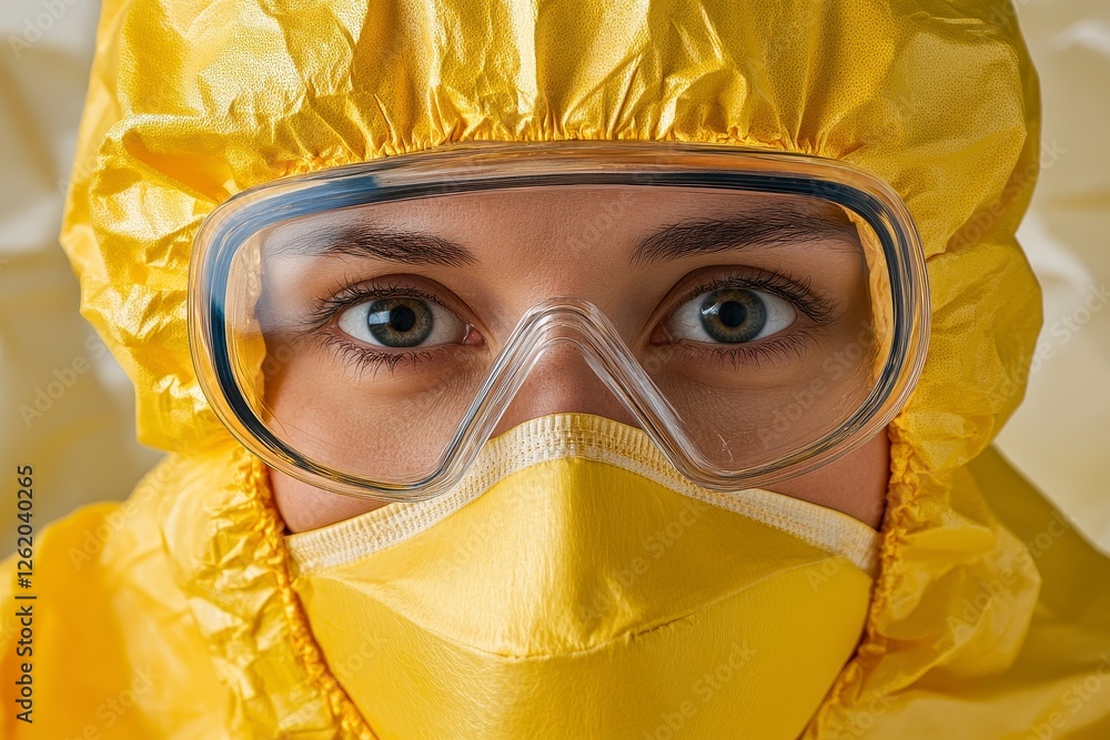 Focused Eyes Behind Protective Gear Focused Eyes Behind Protective Gear