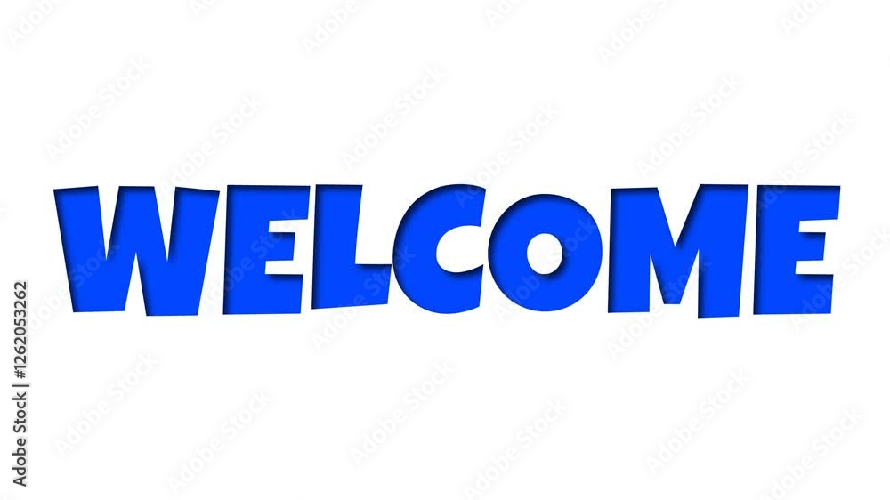 welcome Animation with Green Screen Background welcome Animation with Green Screen Background
