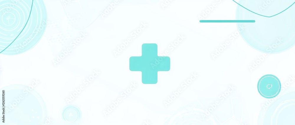 A blue setting with an array of small squares and crosses A blue setting with an array of small squares and crosses