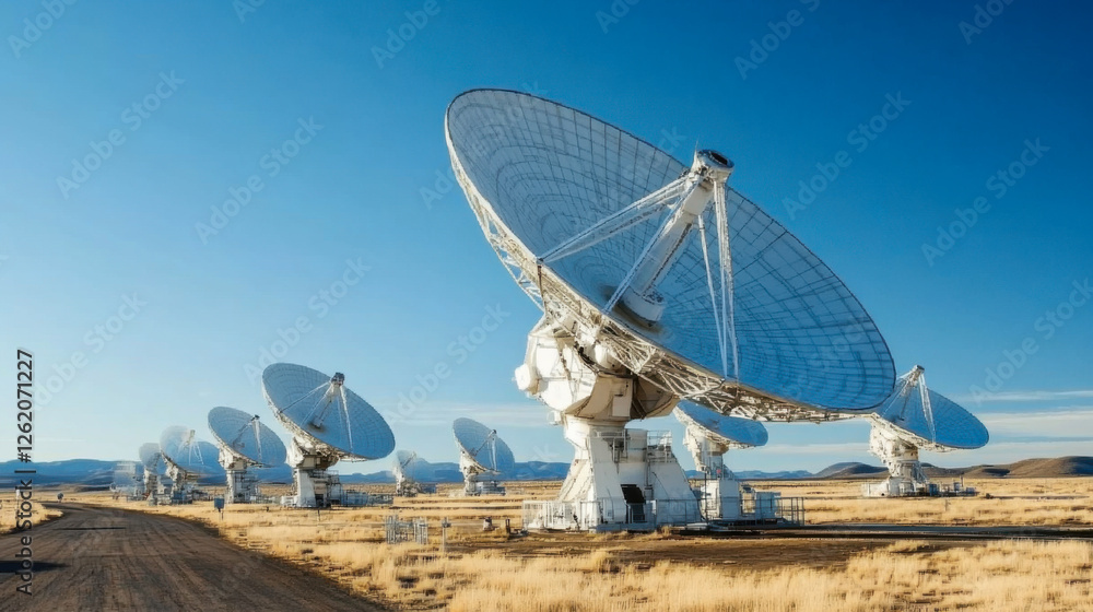 Very Large Array satellite antennas in irregular formation Very Large Array satellite antennas in irregular formation