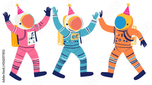 Festive Astronauts