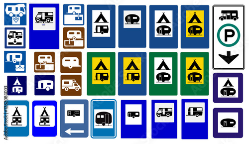 Trailer and Camping Warning Signs