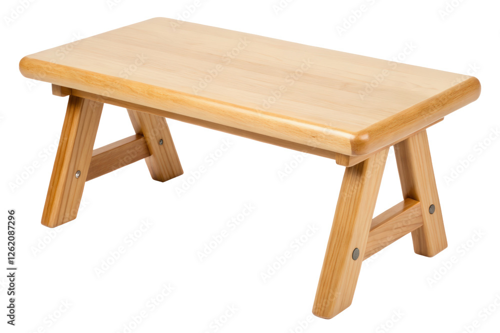 Small wooden table isolated with transparent background Small wooden table isolated with transparent background