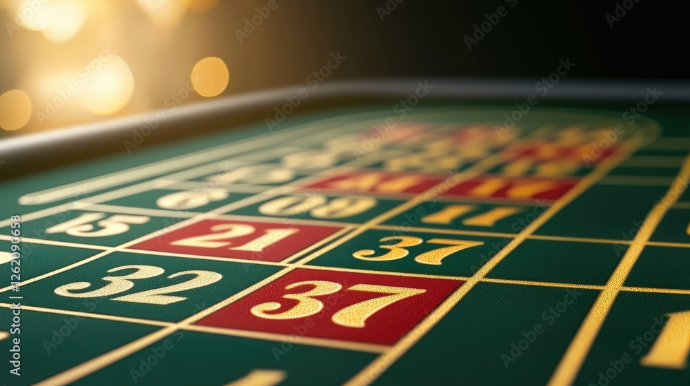Exciting roulette game casino gambling table nighttime close-up high-stakes action Exciting roulette game casino gambling table nighttime close-up high-stakes action