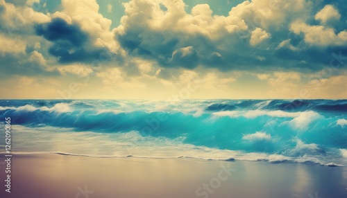 Ocean Breeze and Serene Beach with Golden Sand