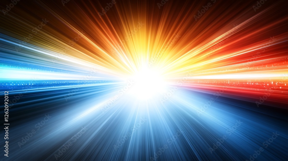 Fototapeta premium Abstract Radiating Light Speed Burst Image