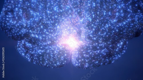 Blue Sparkling Spheres