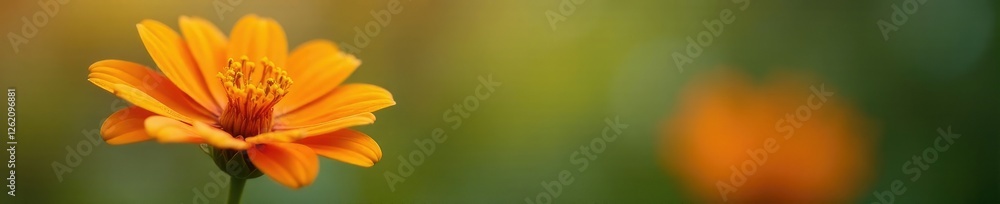 delicate and exotic orange flower in isolation, nature, single bloom, floral delicate and exotic orange flower in isolation, nature, single bloom, floral
