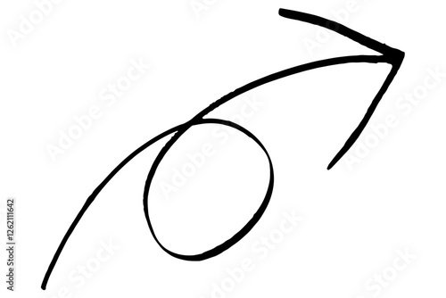 矢印のぐるぐるのイラスト素材　ベクター