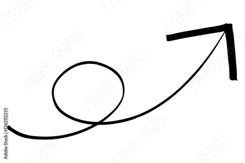 矢印のぐるぐるのイラスト素材　ベクター