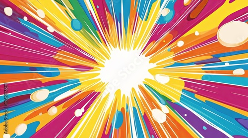 Wallpaper Mural Blank colorful comic abstract background template Torontodigital.ca