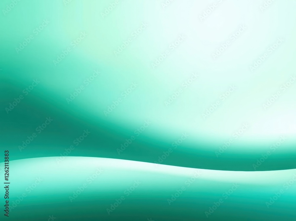 Fototapeta premium Abstract Teal Green Wave Background