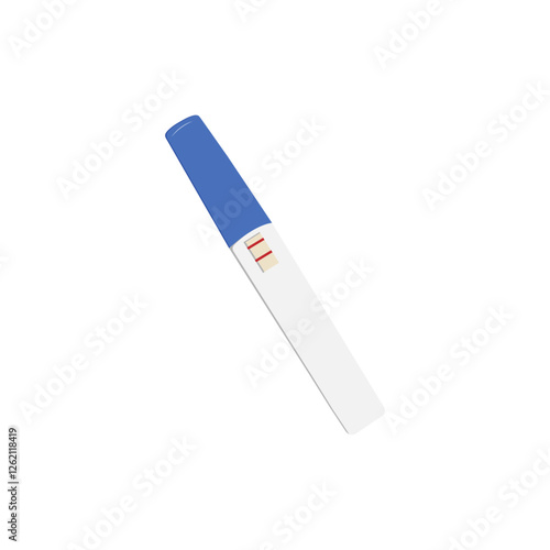 positive pregnancy test. Pregnancy planning concept. Two stripe test.