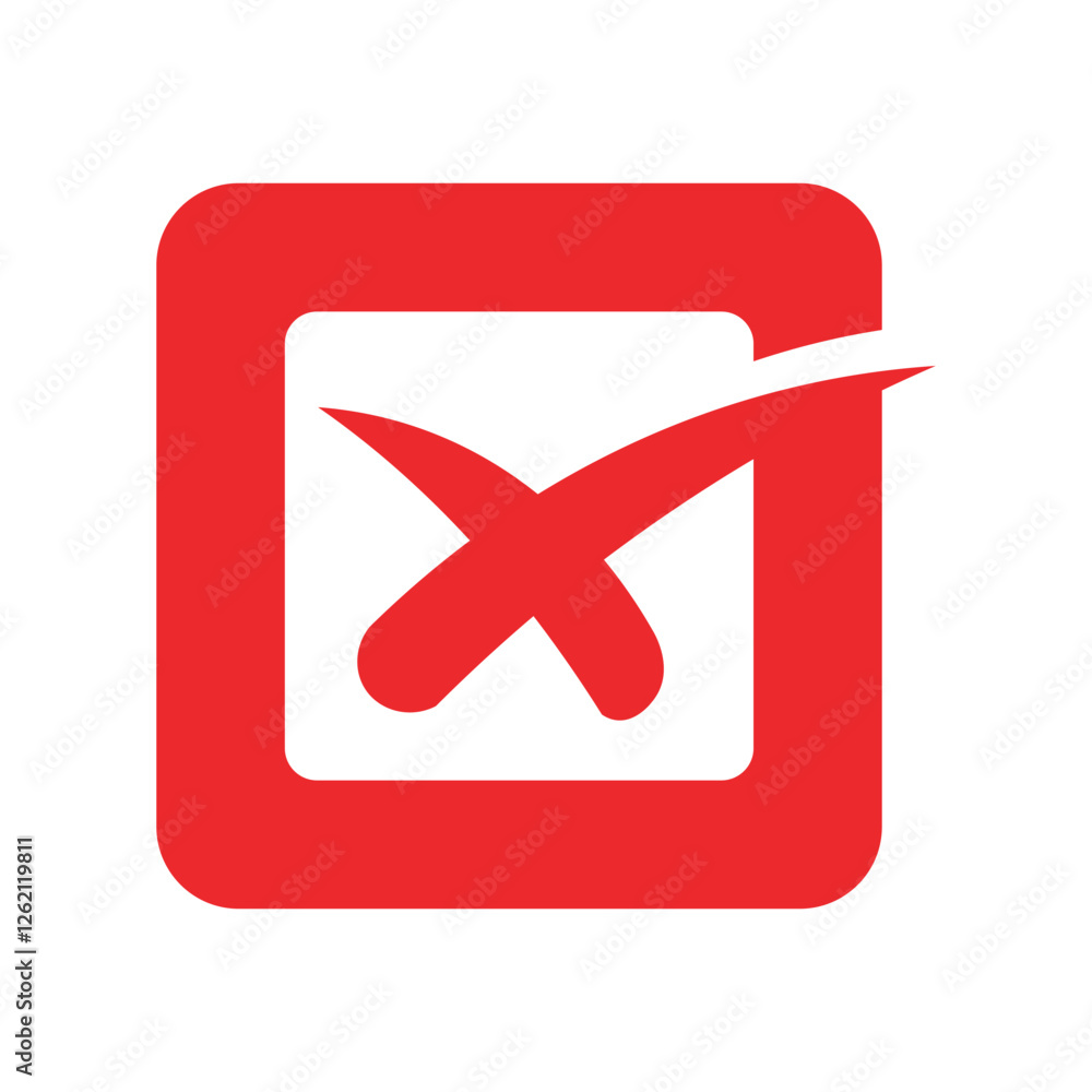 Fototapeta premium Cross Mark Icon