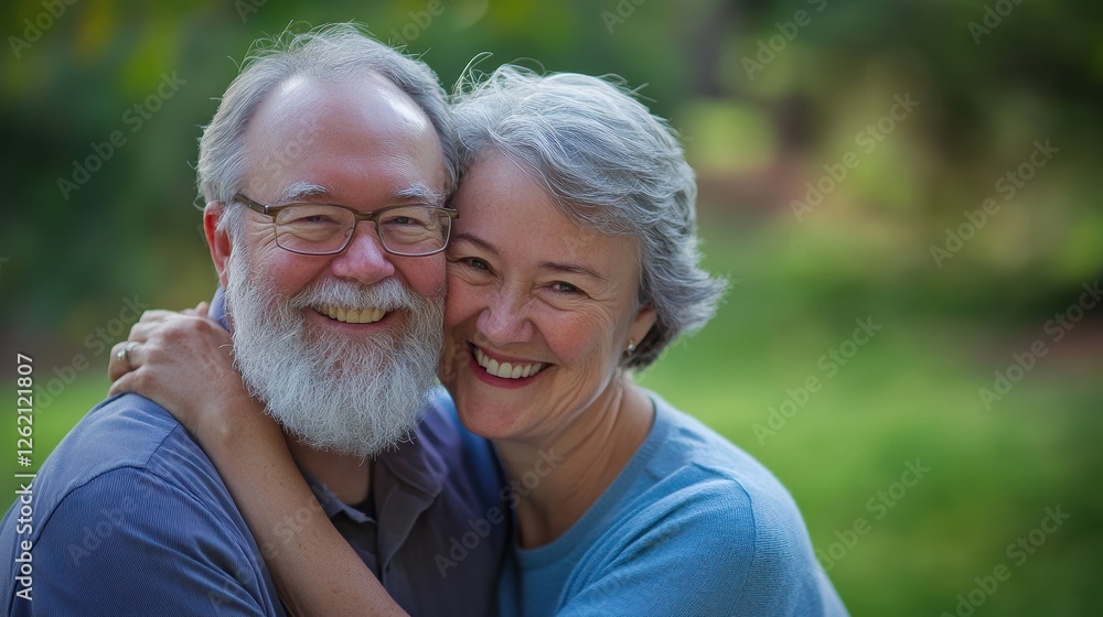Happy older couple smiling together in a park, joyful moments, love and connection, retirement lifestyle, outdoor photography, senior relationship happiness Happy older couple smiling together in a park, joyful moments, love and connection, retirement lifestyle, outdoor photography, senior relationship happiness