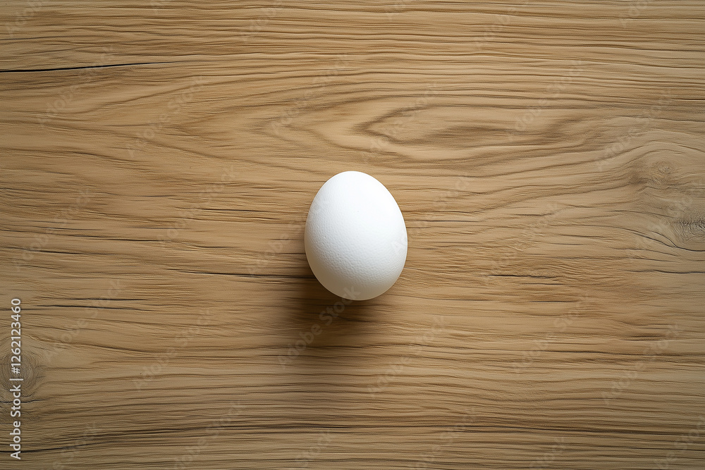 Elegance in Minimalism A White Egg’s Subtle Perfection on a Wooden Table. Elegance in Minimalism A White Egg’s Subtle Perfection on a Wooden Table.