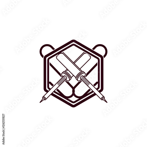 solder iron icon vector illustration symbol design