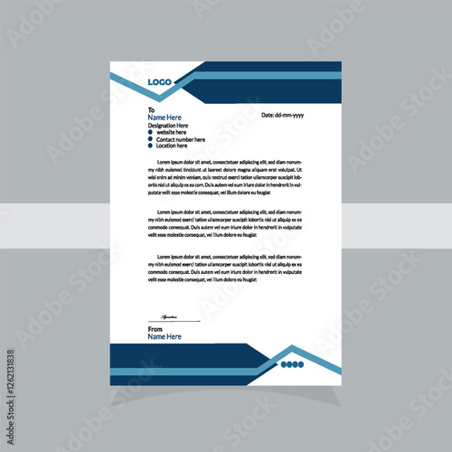 Corporate Modern Business Letterhead Design Template