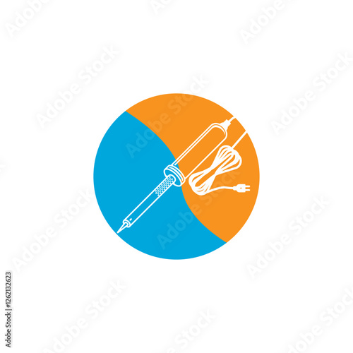 solder iron icon vector illustration symbol design