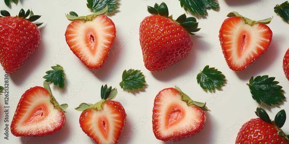 Sweet red strawberries on a white background. Ideal for snacking or adding to fruit salads. Sweet red strawberries on a white background. Ideal for snacking or adding to fruit salads.