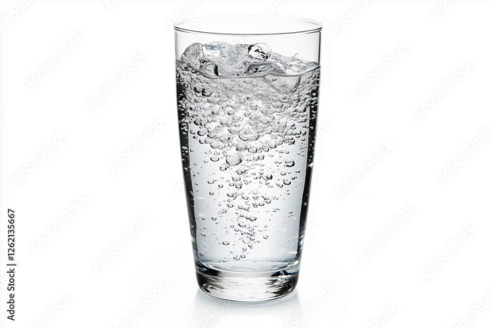 Perfectly Transparent Glass of Still Water on a Clean White Background, Ideal for Pure and Simple Visuals. Perfectly Transparent Glass of Still Water on a Clean White Background, Ideal for Pure and Simple Visuals.