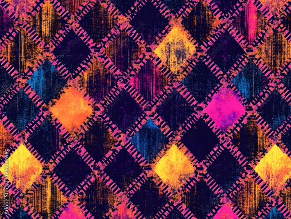 Vibrant Tribal Geometric Abstract Pattern Backdrop with Colorful Ethnic Motifs Vibrant Tribal Geometric Abstract Pattern Backdrop with Colorful Ethnic Motifs