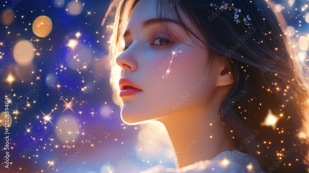 Fantastical image of a princess surrounded by glittering sparkles and magic, evoking whimsy and dreams. Fantastical image of a princess surrounded by glittering sparkles and magic, evoking whimsy and dreams.