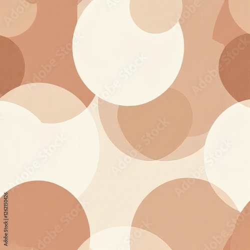 Wallpaper Mural seamless pattern with circles Torontodigital.ca