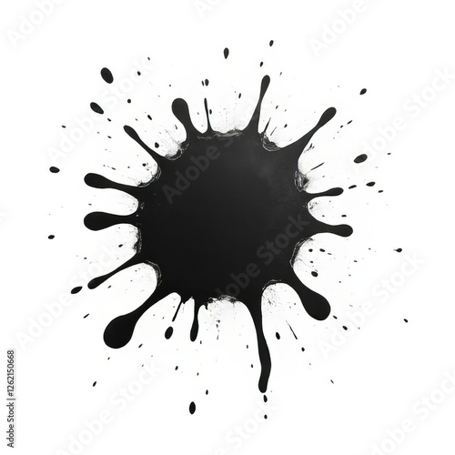 black ink blot