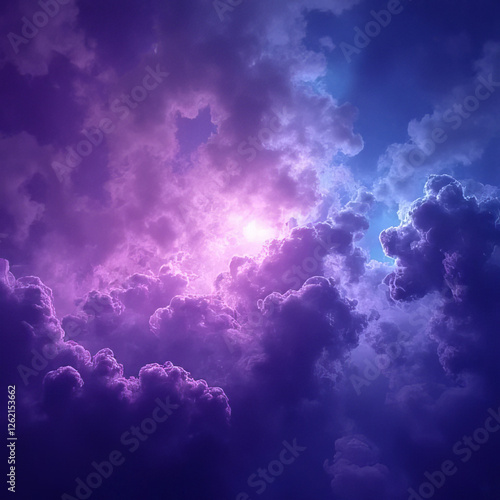 blue sky with clouds