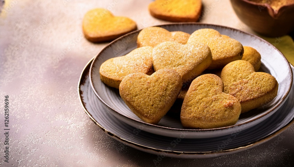 Fresh healthy heart shaped cookies Fresh healthy heart shaped cookies