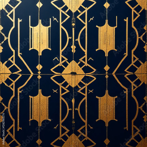 seamless pattern with geometric shapes