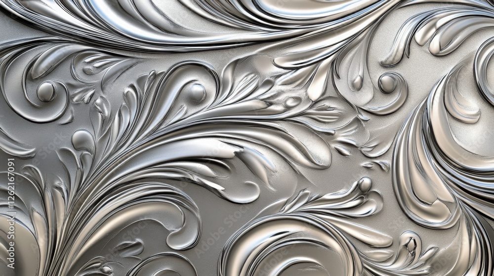 Engraved silver pattern with intricate swirling designs, luxurious metallic texture, ultra-detailed depth and shine Engraved silver pattern with intricate swirling designs, luxurious metallic texture, ultra-detailed depth and shine