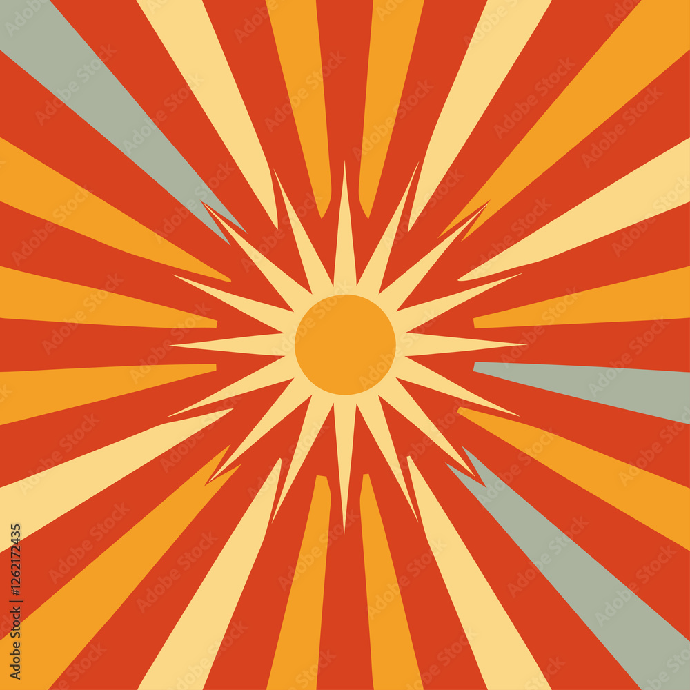 Sunburst pattern background illustration Sunburst pattern background illustration