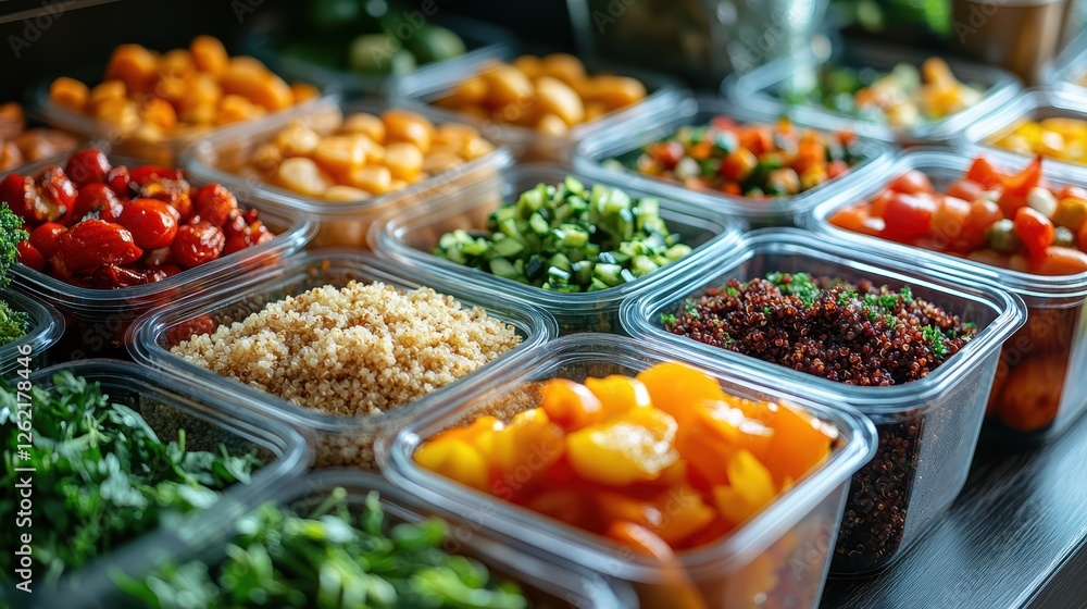 Fresh Vegan Meal Prep Station for Wholesome Dishes Fresh Vegan Meal Prep Station for Wholesome Dishes