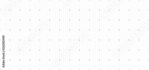 Seamless grey background in the form of a coordinate grid, drawing paper or student notebook. Abstract grid background suitable for technological and abstract themes. Copy space