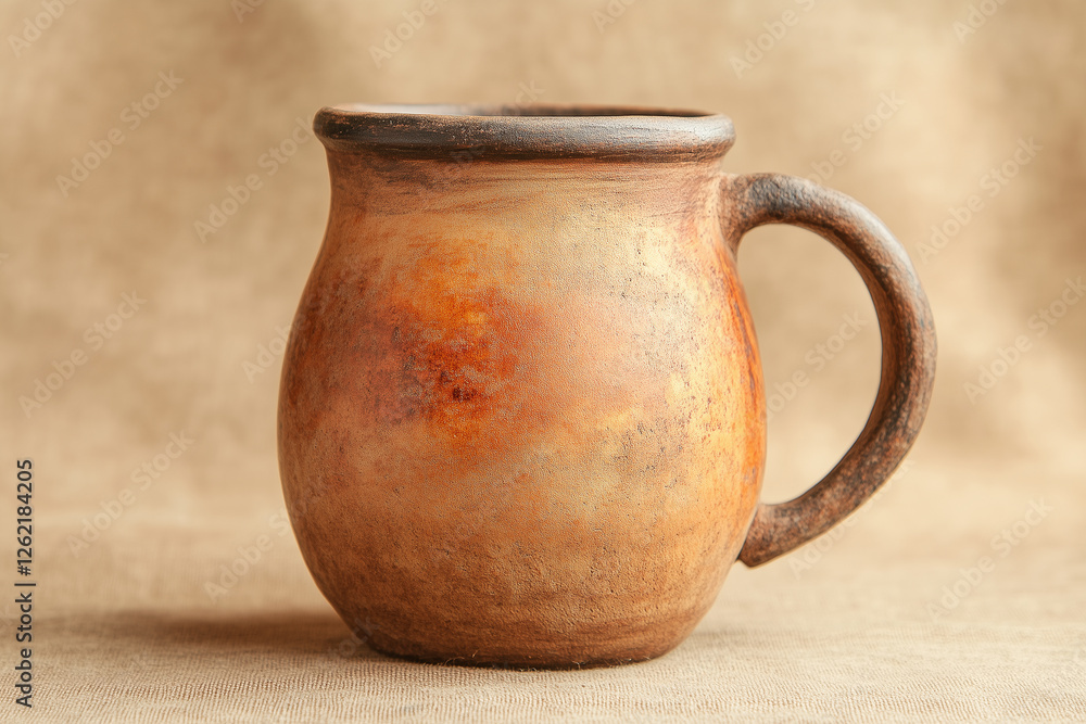 The Timeless Elegance of a Handmade Clay Mug. The Timeless Elegance of a Handmade Clay Mug.