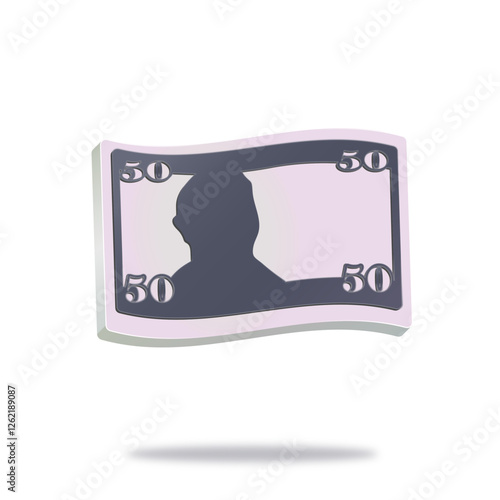 fifty usa dollar, 50 usd icon