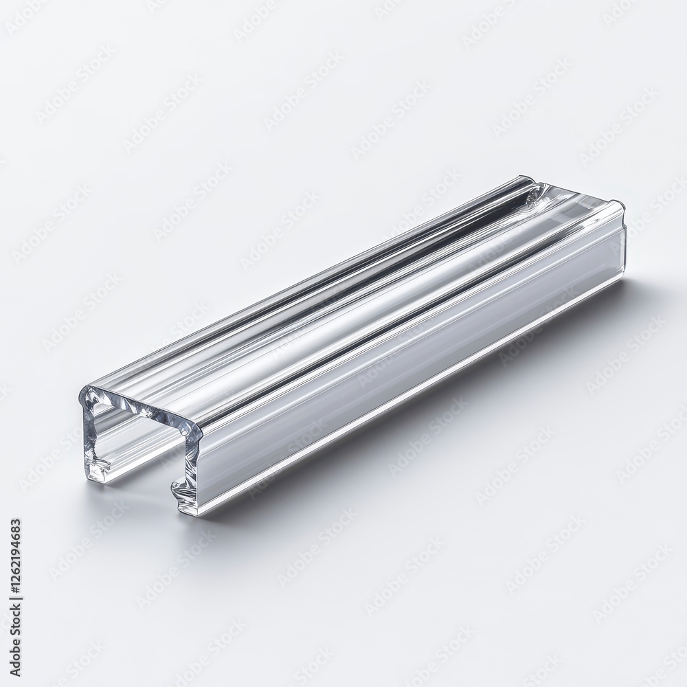 Clear Plastic Channel Rectangular Shape Clear Plastic Channel Rectangular Shape